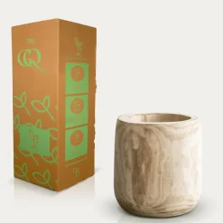 LA GREEN TOUCH - Cache-pot bois 29 cm