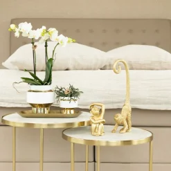 LA GREEN TOUCH - Plateau oval doré