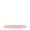 LA GREEN TOUCH - Plateau ovale rose en métal