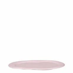 LA GREEN TOUCH - Plateau ovale rose en métal