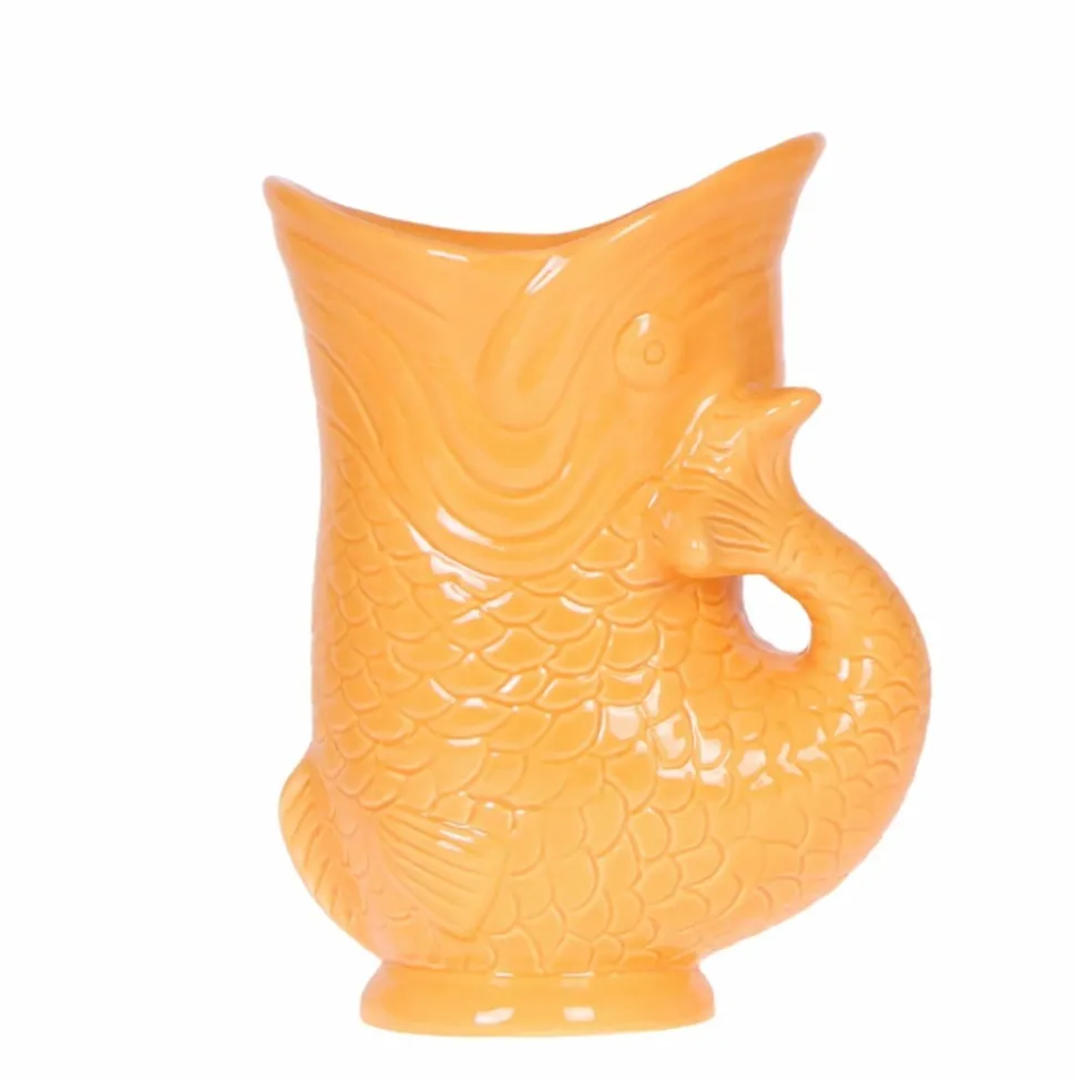 LA GREEN TOUCH - Pot décoratif fish - orange - céramique