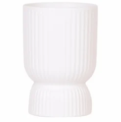 LA GREEN TOUCH - Pot décoratif diabolo blanc