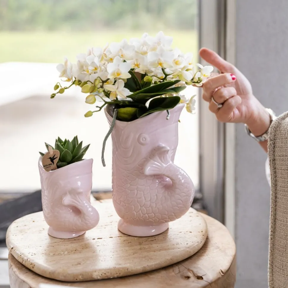 LA GREEN TOUCH - Pot décoratif fish rose