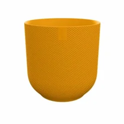 LA GREEN TOUCH - Pot elho jazz rond jaune ambre 14 cm