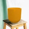 LA GREEN TOUCH - Pot elho jazz rond jaune ambré 23 cm
