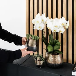 LA GREEN TOUCH - Pot elite en cuivre brillant - céramique luxueuse