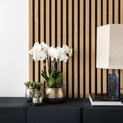 LA GREEN TOUCH - Pot elite en cuivre brillant - céramique luxueuse