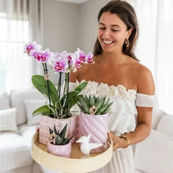 LA GREEN TOUCH - Pot en céramique candy rose