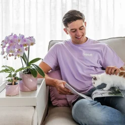 LA GREEN TOUCH - Pot en céramique candy rose