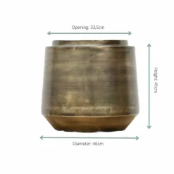 LA GREEN TOUCH - Pot indigo vintage or 46 cm