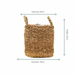 LA GREEN TOUCH - Pot jack - riet 38x36 cm