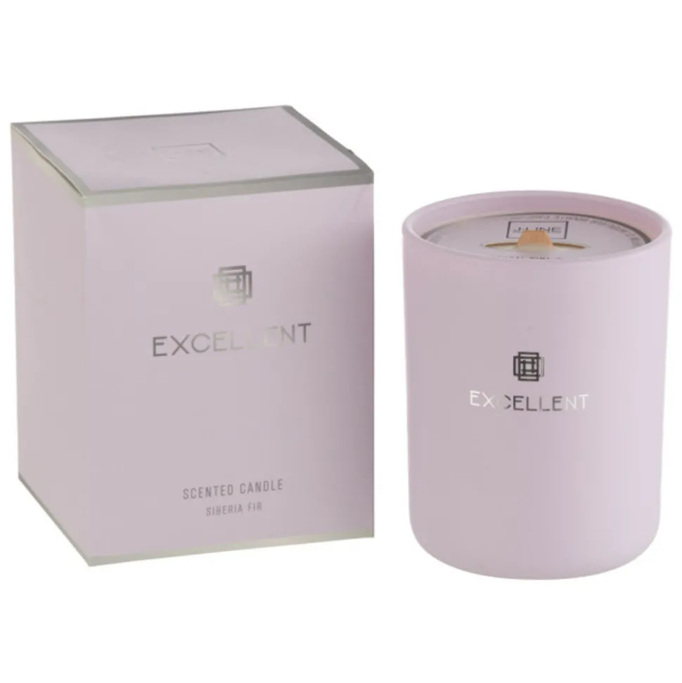 LANA DECO - Bougie parfumée en verre "excellent" 14cm siberia fir lilas