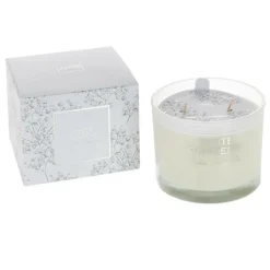 LANA DECO - Bougie parfumée "white gardens" 10cm sapphira amber tea