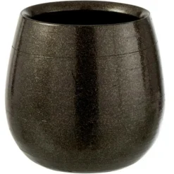 LANA DECO - Cache-pot en céramique "victor" 25cm vert