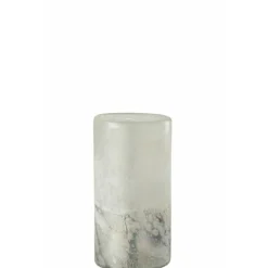 LANA DECO - Vase cylindrique design "scavo" 23cm gris