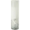 LANA DECO - Vase cylindrique design "scavo" 40cm gris