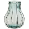 LANA DECO - Vase design en verre "fusion" 30cm bleu