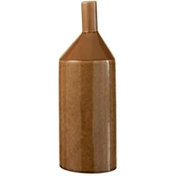 LANA DECO - Vase design en céramique "cabisy" 40cm marron