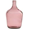 LANA DECO - Vase design en verre "bouteille déco" 30cm rose