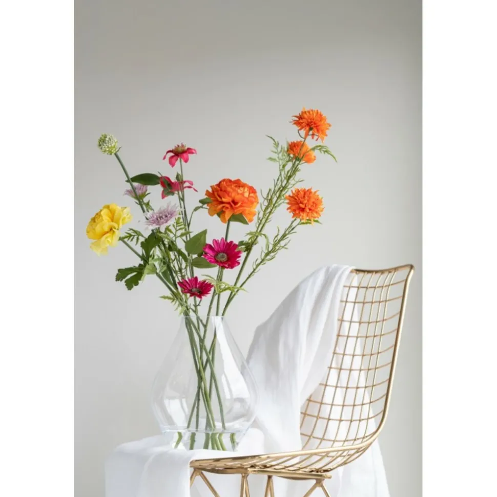 LANA DECO - Vase design en verre "abby" 24cm transparent