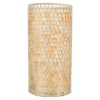 LANA DECO - Vase design "mosaïque ronde" 30cm orange