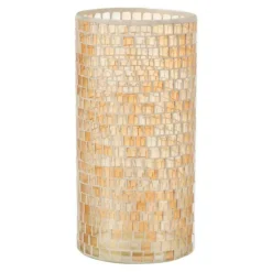 LANA DECO - Vase design "mosaïque ronde" 30cm orange
