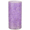 LANA DECO - Vase design "mosaïque ronde" 30cm mauve