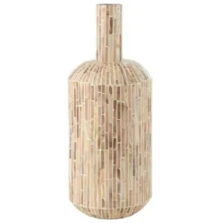 LANA DECO - Vase goutte motif mosaïque "nuye" 54cm beige