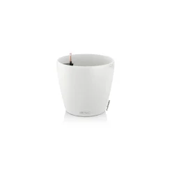 LECHUZA - Pot Classico Color, coloris blanc - D.13xH.12cm