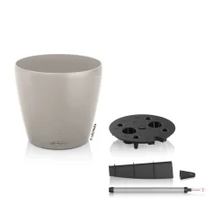 LECHUZA - Pot Classico Color, coloris brun sable D.43cm