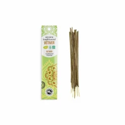 LES ENCENS DU MONDE - Encens indien vétiver 80 bâtonnets de 45 min