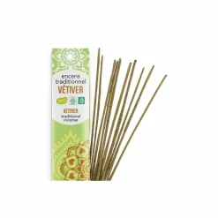 LES ENCENS DU MONDE - Encens indien vétiver 60 bâtonnets de 45 min
