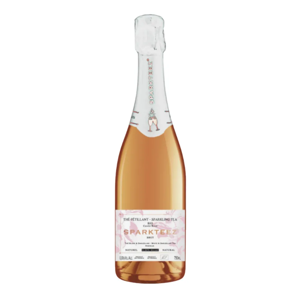 LES GOURMANDISES DE SOPHIE - Thé pétillant "Sparkteez", cuvée rosé bio - 75cl