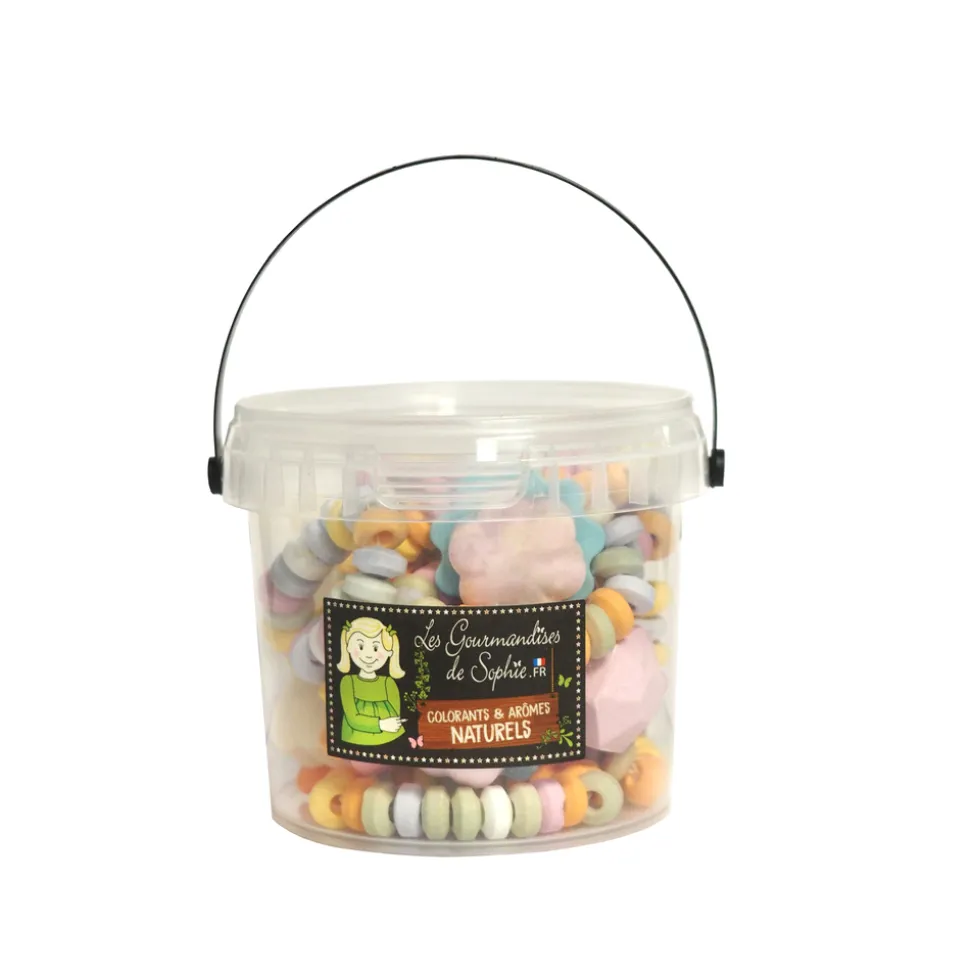 LES GOURMANDISES DE SOPHIE - Seau confiseries : mélange bijoux - 140g