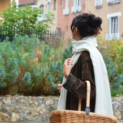 LES JARDINS DE LA COMTESSE - Etole / pashmina femme beige amande