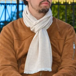 LES JARDINS DE LA COMTESSE - Echarpe cachemire et laine camel