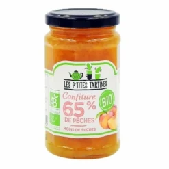 LES P'TITES TARTINES - Confiture de pêches allégée bio - les p'tites tartines