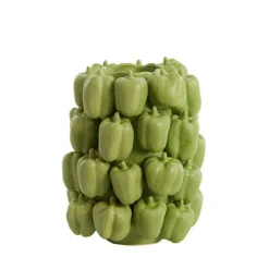 LIGHT AND LIVING - Vase bellpepper céramique vert 24x23x33cm