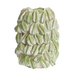 LIGHT AND LIVING - Vase carambola céramique vert 35x33x47cm