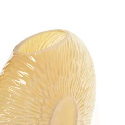 LIGHT AND LIVING - Vase concha verre jaune 24x10x33cm