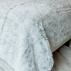 LINDER - Linder - jeté de lit imitation fourrure doux