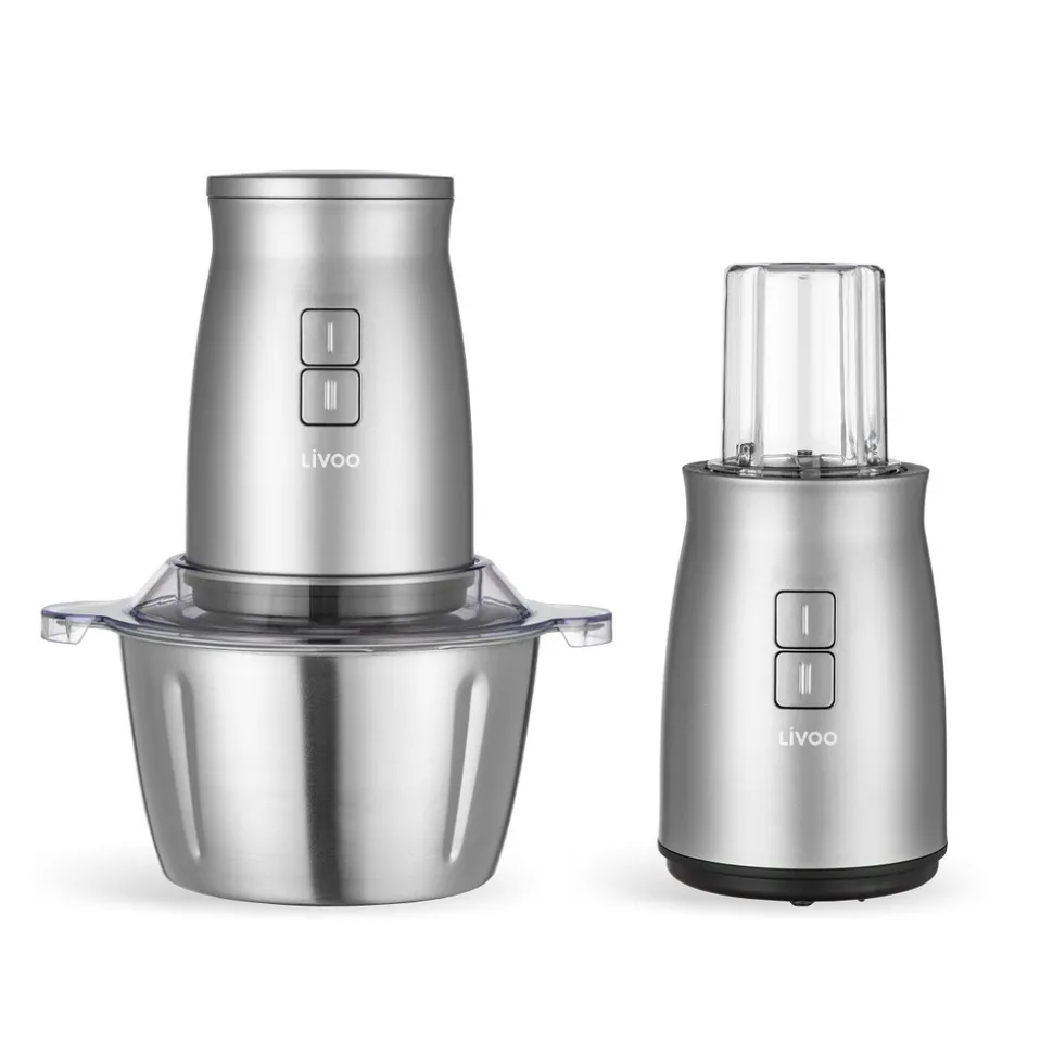 Livoo hachoir multifonction 2l 500w gris/inox - dop237