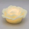 LOTTI - Bougie en forme de rose lumineuse cire ivoire à piles led blanc chaud effet flamme lotti