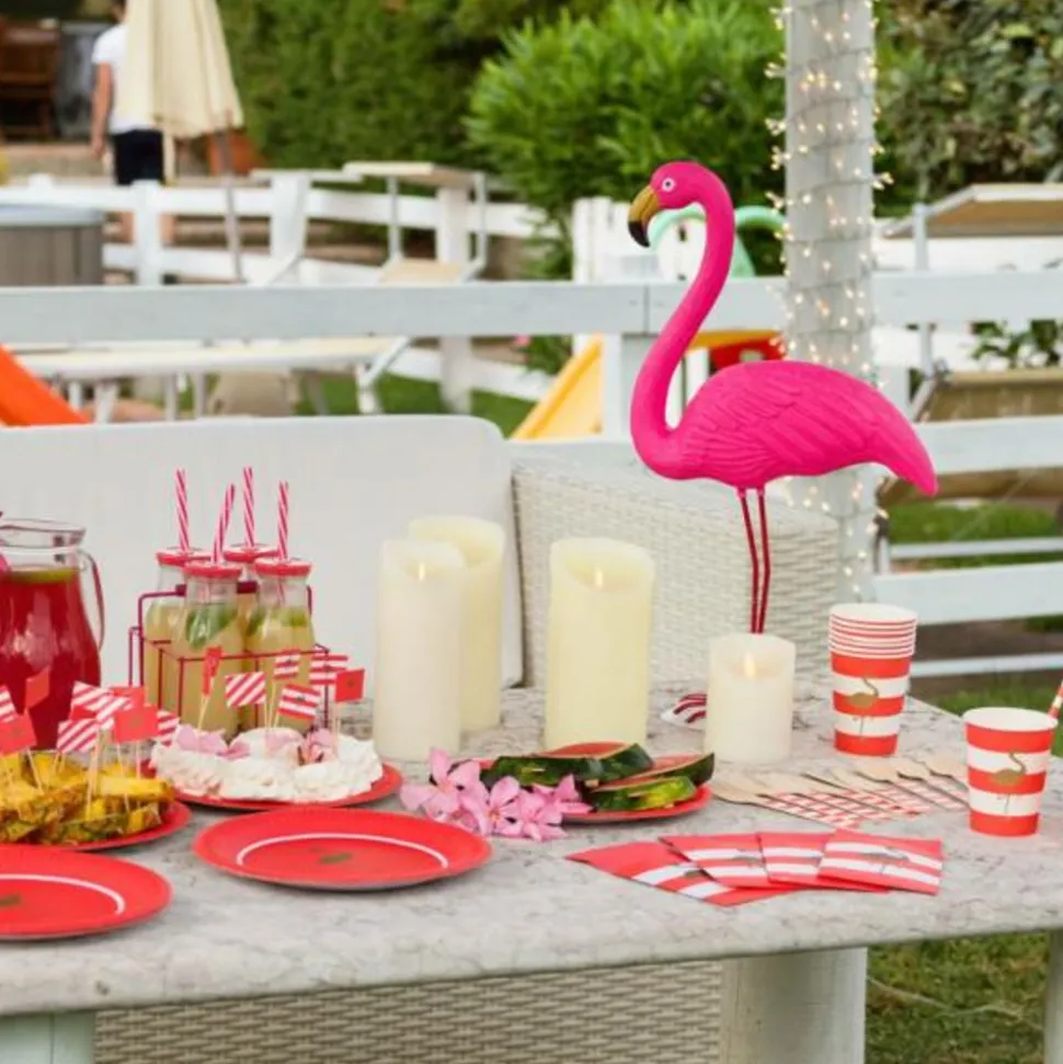 LOTTI - Bougie led à piles cire véritable blanche flamme vacillante h10cm timer blanc chaud lotti