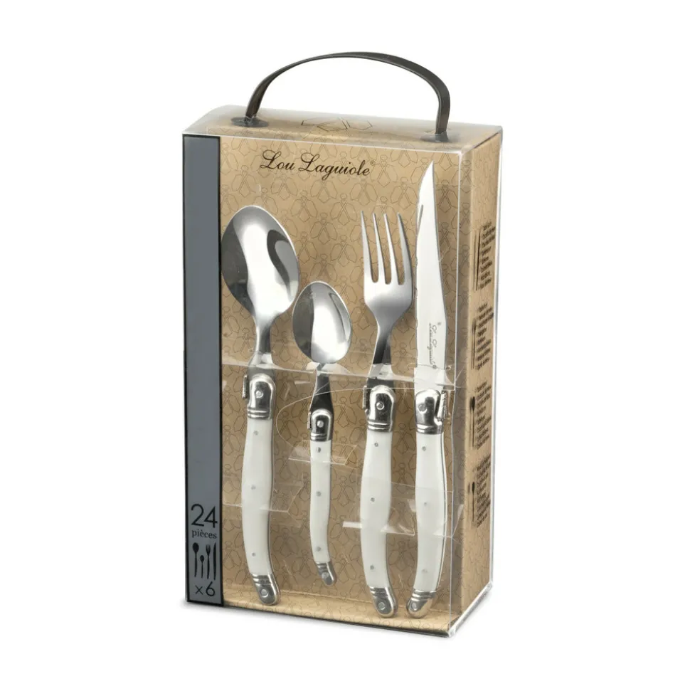 LOU LAGUIOLE - Tradition - ménagère 24 pièces perle