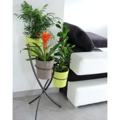 LOUIS MOULIN - Porte plante 3p tube anthracite