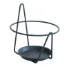 LOUIS MOULIN - Porte-pot avec soucoupe (mural) anthracite, pour pot 16-18 cm