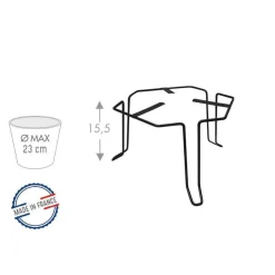 LOUIS MOULIN - Stabilisateur de pot, anthracite Ø 20 x H. 15,5 cm