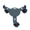 LOUIS MOULIN - Support poterie extensible avec 3 roulettes, métal anthracite 25-37cm