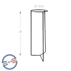 LOUIS MOULIN - Tripode intérieur, anthracite D23,8 x H. 78 cm